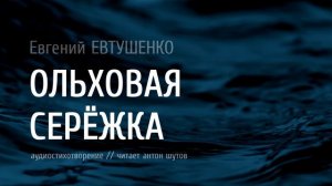 Евгений Евтушенко - ОЛЬХОВАЯ СЕРЁЖКА (антон шутов)