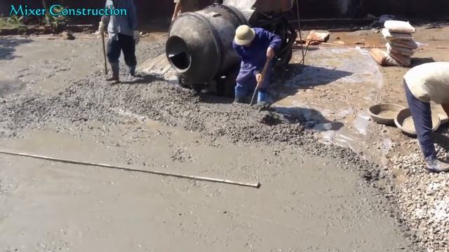 Технология заливки бетона во дворе Быстрое бетонирование площадки и заливка бетона