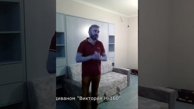 Видео отзыв www.интеллект-мебель.рф Встроенная кровать с диваном "Виктория Н*160