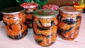 Баклажаны по - грузински! Заготовка баклажанов на зиму!