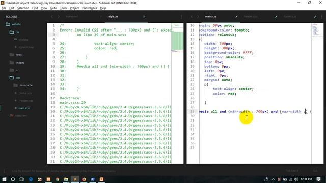 SASS part 09 - media смотреть онлайн