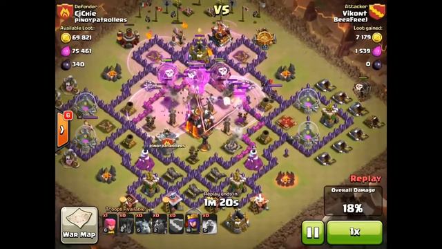 Clash of clans. Мастер-класс шарами и гончими. смотреть онлайн