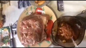 Свиная Шея в духовке ,вместо колбасы.