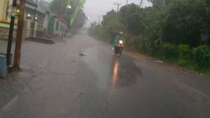 Heavy Rain Walk Under Umbrella in Village | ASMR Rain Sounds