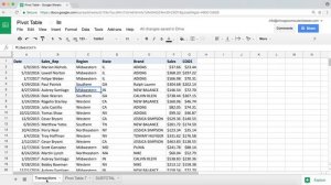 Google Sheets - Pivot Tables Tutorial - includes Grouping by Date using Year, Month Functions