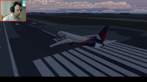 X-Plane 11, ZIBO 738 v.3.54, xEnviro v.1.18, Новосибирск (UNNT) полет по кругу