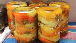 Запечённый перец на зиму (без стерилизации)️️