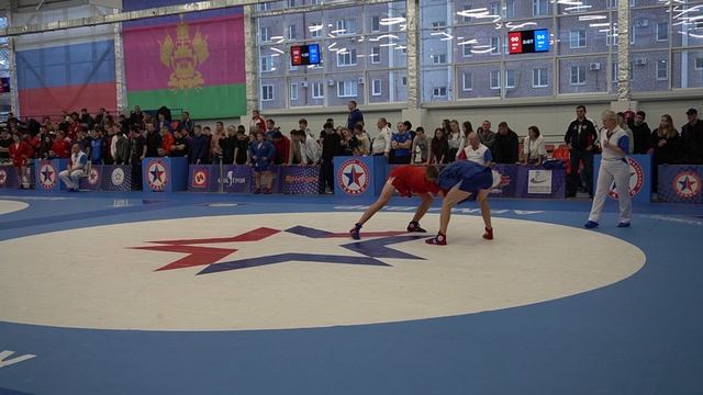 Вес 71 кг. юноши Первенство России по самбо, победа Игоря Грушковского Динской район!