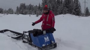 мотобуксировщик мужик 15л.с. обзор + доп оборудование