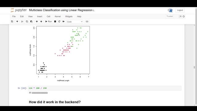 Multiclass Classification using Linear Regression