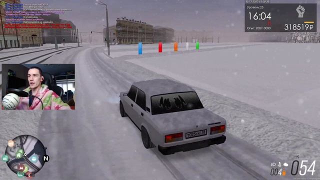 НАВОЖУ СУЕТУ! ДРИФТ ПО ГОРОДУ на ВАЗ 2107! ЛИШАЮТ ПРАВ?! ЗИМА в МТА ПРОВИНЦИИ?! (MTA PROVINCE) смотреть онлайн