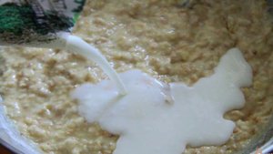 Сладкие блины из овсяных хлопьев