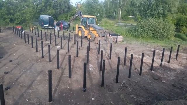 Винтовые сваи в Москве. Монтаж винтовых свай СВС-108-4000 смотреть онлайн