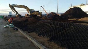 Планировка откосов насыпи площадки при благоустройстве