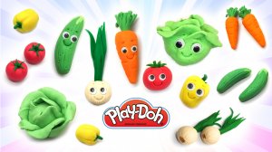 Как слепить Овощи ? Лепка и Поделки для Детей / Play-Doh, Тесто, Пластилин Плей-До