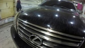 Покраска решетки в черный мат Lexus