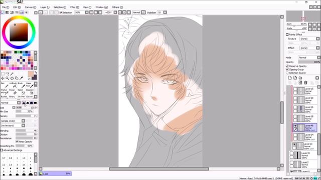Making a Webtoon in Paint Tool SAI // Digital Art Tutorial