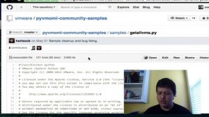 @pyVmomi GitHub tutorial for new users.