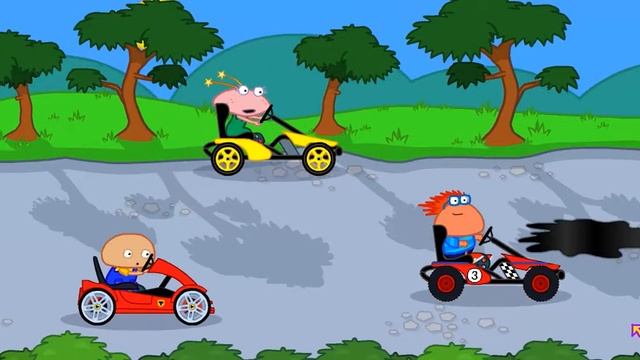 Веселая игра - гонки на смешных великах