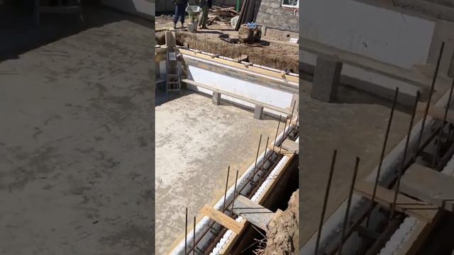 Строительство бассейна 15 на 5 Часть 4 в Астрахани из несъемной опалубки смотреть онлайн