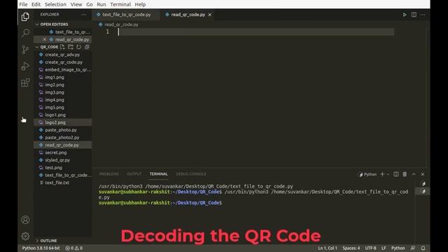 Convert Text File to QR Code Using Python | Generate and Decode QR Code in Python | PySeek