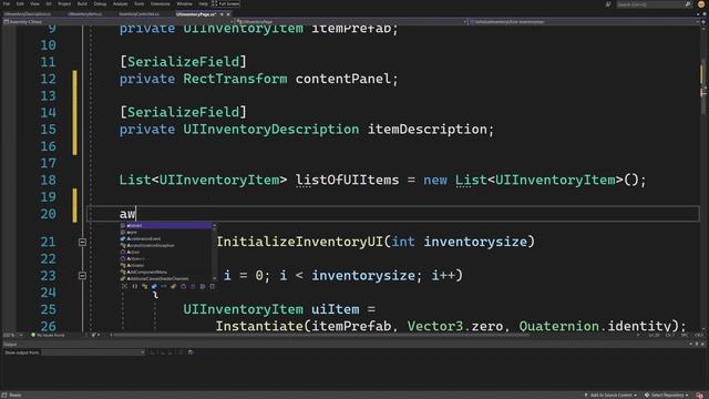 8. Описание предмета в пользовательском интерфейсе - Инвентарная система в Unity смотреть онлайн