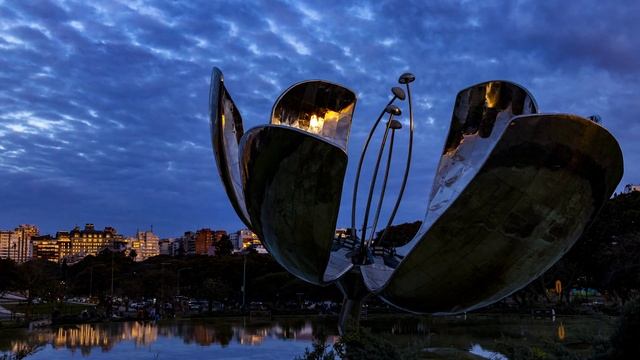 Floralis Generica - Timelapse смотреть онлайн