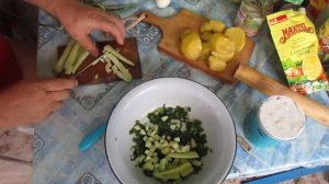 Дачный Салатик на Скорую руку быстро и просто.