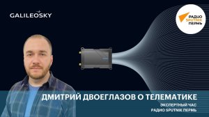 Дмитрий Двоеглазов о телематике ⧸ Экспертный час ⧸ Радио Sputnik Пермь