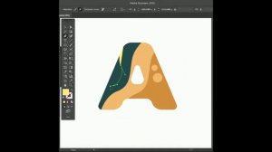 Стилизация буквы "А" в Иллюстраторе | Adobe Illustrator Tutorial