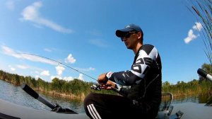 Хищная красноперка. Ловля красноперки на силиконовые приманки. Dayo Prestige CX-4 Bearking CMAN 500