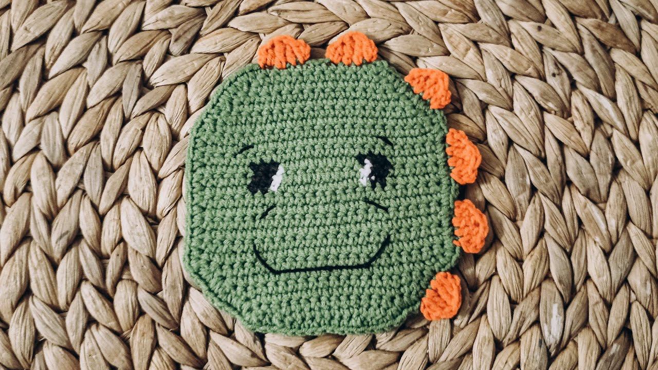 Подставка под кружку динозавр крючком. Мастер-класс по вязанию крючком смотреть онлайн