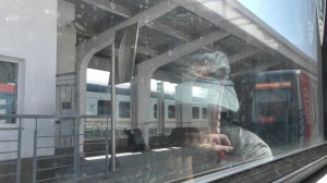 Наземный участок метро Студенческая-Фили (из окна вагона)