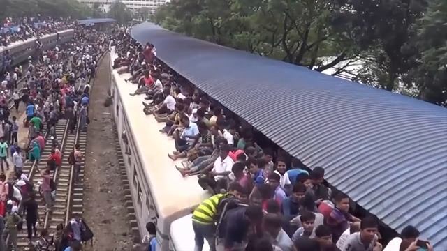 Поезда и пассажиры в Индии. Жесть!