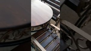 Кованая садовая мебель своими руками.Стол, скамейки и кресла. 2021 DIY garden furniture. Table.