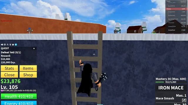 Beating the YETI BOSS in Blox Fruits.. (Roblox Blox Fruits) Ep. 3 смотреть онлайн