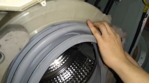 Замена манжеты люка стиральной машины Самсунг Диамонд Samsung Diamond .