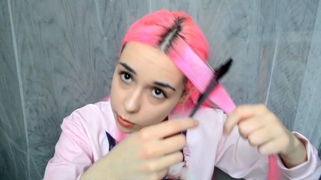 Как покрасить волосы в розовый цвет! смотреть онлайн