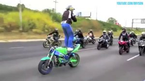 Классный трюк на байке