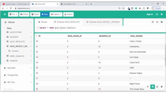 #73.  Save Result  on timeup | Javafx Quiz Application