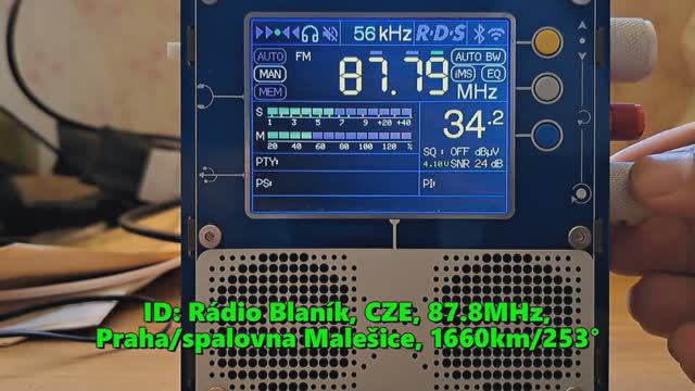 08.07.2024 12:25UTC, [Es], Rádio Blaník, Чехия, 87.8МГц, 1660км