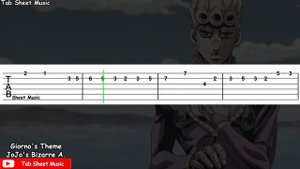 Giorno's Theme (Guitar Tutorial) JoJo's Bizarre Adventure: Golden Wind