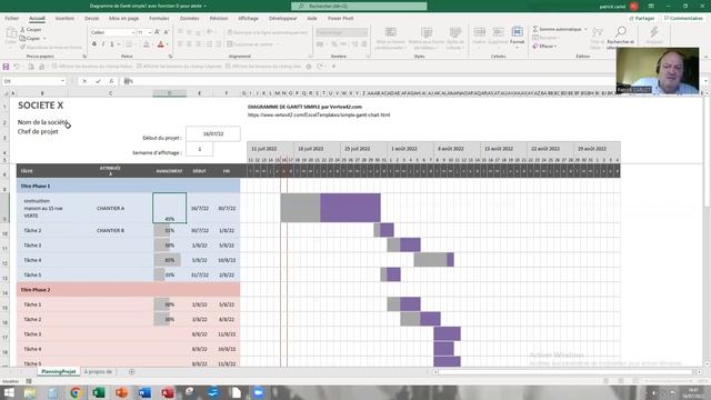 Excel diagramme de Gantt personnalisé/ Excel Custom Gantt Chart смотреть онлайн