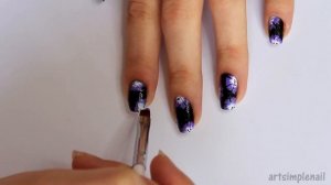 Китайская роспись ногтей для начинающих | One Stroke Flower Nails