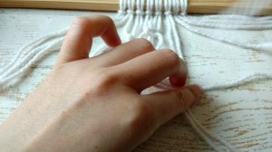 Урок плетения макраме: Узор "ромб" из квадратных узлов