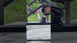 покраска краскопультом прицепа пропаном :-)