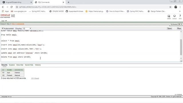 SQL Statement I I - Oracle 11G  | Part V  | SQL QUERY