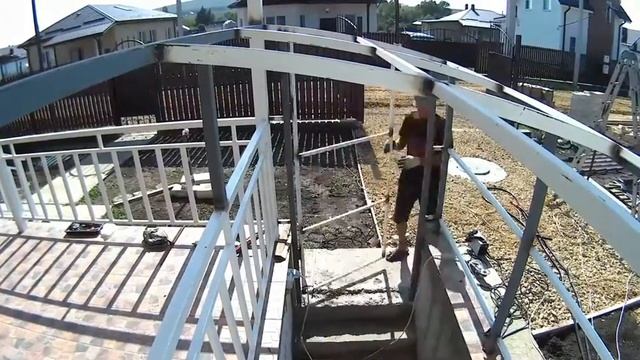 Накрываю лестницу в подвал
