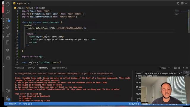 Use React Hooks in Class Component | Use Native Notify in a Class Component смотреть онлайн