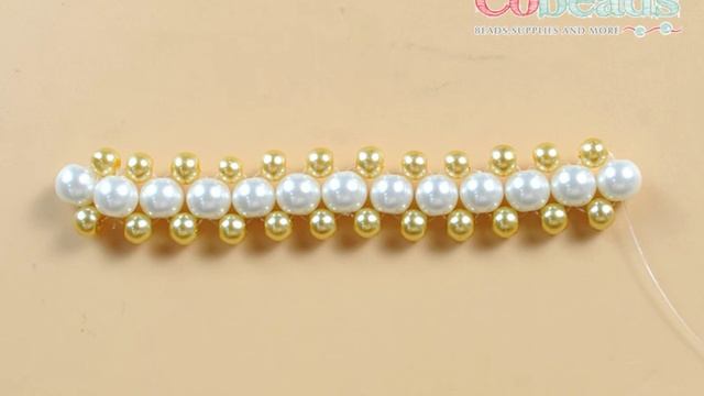 Cobeads Tutorial on Classic Pearl Beaded Wedding Bracelets смотреть онлайн